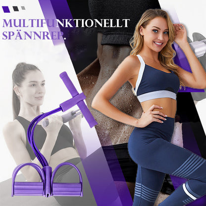 21 Fitness-motståndsband-4 rör Pedal Ankle Puller