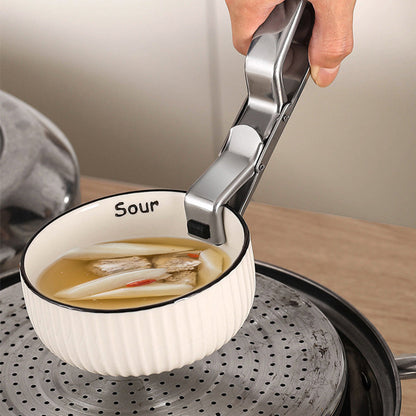 🔥Stor försäljning 2024-Rostfritt stål Anti skållning Hot Bowl Dish Gripper